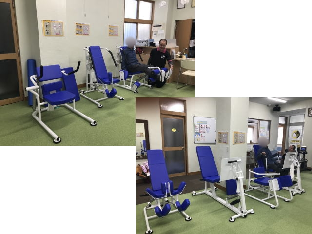 油圧式筋トレマシンの写真