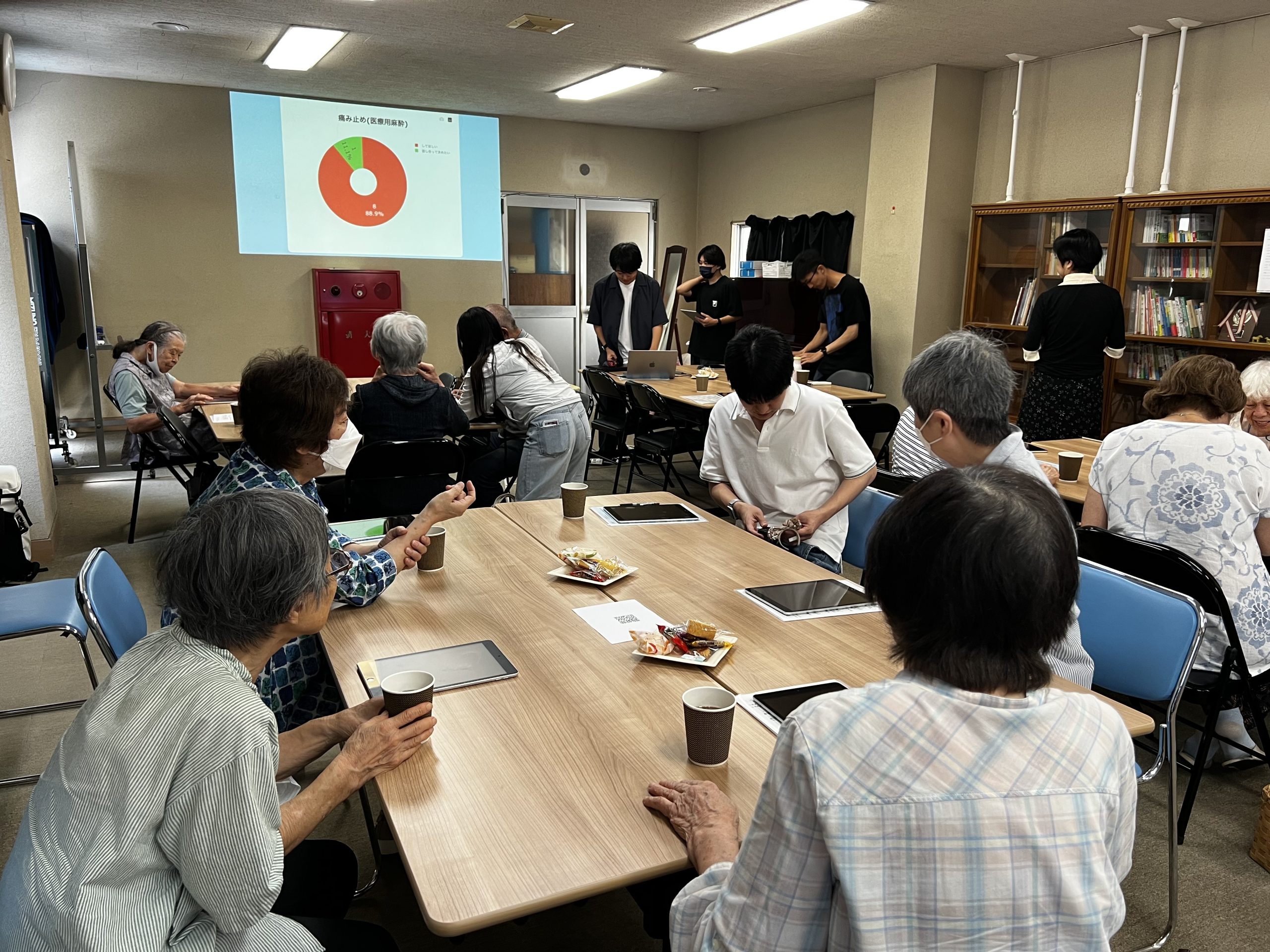 25年7月の、学びと憩いの集いの様子の写真